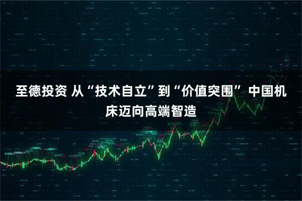 至德投资 从“技术自立”到“价值突围” 中国机床迈向高端智造
